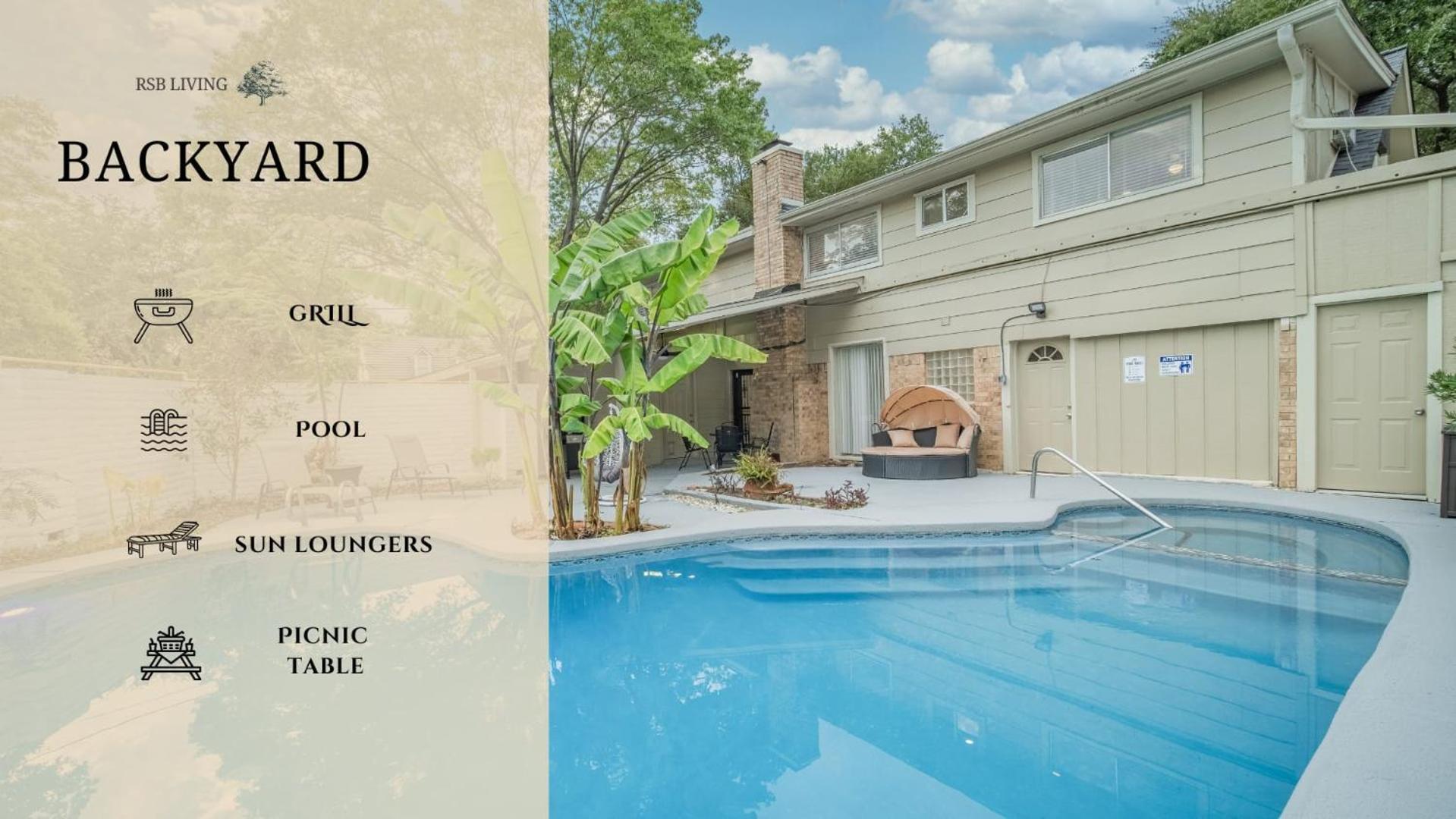 Stunning 5Br 2Ba Holiday Home With Private Pool And Cinema دالاس المظهر الخارجي الصورة